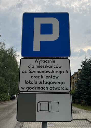 parking dla klientów
